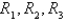 If R is the total resistance of three resistors, connected in parallel, with resistances   , then   . If the resistances are measured in ohms as   , with a possible error of 0.8% in each case, estimate the maximum error in the calculated value of R. A) 0.098   B) 0.347   C) 0.957   D) 0.476   E) 0.291  