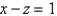 Find an equation of the plane that passes through the line of intersection of the planes   and   is perpendicular to the plane  