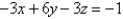 Find an equation of the plane through the origin and parallel to the plane  
