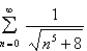Test the series for convergence or divergence.  