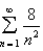 Let   where f is a continuous, positive, and decreasing function on   and suppose that   is convergent. Defining   where   and   we have that   Find the maximum error if the sum of the series   is approximated by   A) 0.0006 B) 0.2 C) 0.025 D) 0.005
