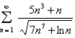 Determine whether the series is convergent or divergent.  