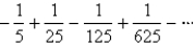 Determine whether the geometric series converges or diverges. If it converges, find its sum.   A)    B) Diverges C)    D)   