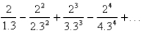 Find the sum of the series.   A)    B)    C)    D)    E)   