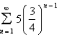Determine whether the series is convergent or divergent. If it is convergent, write its sum. Otherwise write divergent.  