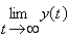 The solution of the differential equation   satisfies the initial condition   . Find the limit.  