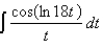 Evaluate the integral.  