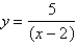 Find, correct to three decimal places the area of the region above the hyperbola   , below the x axis, and between the lines x = - 4 and x = - 3.