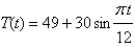 In a certain city the temperature   hours after 7 A.M. was modeled by the function   Find the average temperature to three decimal places during the period from 7 A.M. to 7 P.M.
