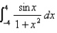 Evaluate the definite integral.   A) -2 B) 3 C) 0 D) 1 E) -0.5