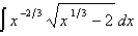 Find the indefinite integral.   A)      B)      C)      D)   