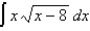 Find the indefinite integral.  