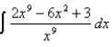 Find the indefinite integral.   A) 2x +       + C B) 2x +       + C C) 2x +       + C D) 2x +       + C