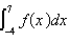 Use the graph of f shown in the figure to evaluate the integral by interpreting it geometrically.     A)    B)    C)    D)   