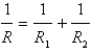  If two resistors with resistances   and   are connected in parallel, as in the figure, then the total resistance   measured in ohms ( \Omega ) , is given by   . If   and   are increasing at rates of   and   respectively, how fast is   changing when   and   ? Round the result to the nearest thousandth.   A)    B)    C)    D)    E)    