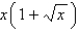 The mass of part of a wire is   kilograms, where x is measured in meters from one end of the wire. Find the linear density of the wire when x =16m . A)    B)    C)    D)    E)   