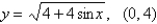Find the equation of the tangent to the curve at the given point.  
