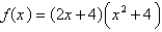 Use the Product Rule to find the derivative of the function.   A) 4x<sup>2</sup> + 16 B) 4x C) 2x + 2 D)   