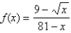 Find a function g that agrees with f for   and is continuous on   .  