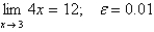 You are given   and a tolerance   Find a number   such that   whenever     A) 0.04 B) 0.0025 C) 0.03 D) 0.01