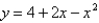 Graph the function by hand, not by plotting points, but by starting with the graph of one of the standard functions and then applying the appropriate transformations.   A)    B)    C)    D)   