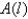 A rectangle has perimeter   m. Express the area of the rectangle as a function   of the length l of one of its sides. A)    B)    C)    D)    E)   