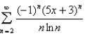 Find the radius of convergence and the interval of convergence of the power series.