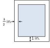  A production editor decided that a promotional flyer should have a 1-in. margin at the top and the bottom, and a  \frac{1}{2}  -in. margin on each side. The editor further stipulated that the flyer should have an area of 392  \text { in. }^{2}  . Determine the dimensions of the flyer that will result in the maximum printed area on the flyer.   A)  7 in.  x  56 in. B)   7 \sqrt{2}  in.  x   7 \sqrt{2}  in. C)  14 in.  x  28 in. D)   14 \sqrt{2}  in.  x   14 \sqrt{2}  in. 