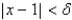 Use the given graph of   to find a number   such that   whenever   . Round your answer to two decimal places.   <div style=padding-top: 35px> 
