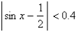 Use a graph to find a number   such that   whenever   . Round your answer to the nearest thousandth. <div style=padding-top: 35px> 