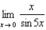 Complete the table by computing   at the given values of x, accurate to five decimal places. Use the results to guess at the indicated limit, if it exists, to three decimal places.                  <div style=padding-top: 35px> 
