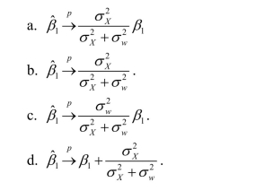 In the case of a simple regression, where the independent variable is measured with i.i.d. error,
