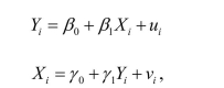 Your textbook has analyzed simultaneous equation systems in the case of two equations, where the first equation might be the labor demand equation (with capital stock and technology being held constant), and the second the labor supply equation (X being the real wage, and the labor market clears).What if you had a a production function as the third equation where Z is output.If the error terms, u, v, and w, were pairwise uncorrelated, explain why there would be no simultaneous causality bias when estimating the production function using OLS.