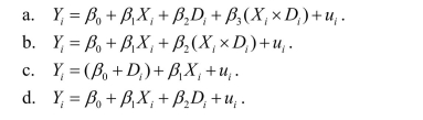 The following interactions between binary and continuous variables are possible, with the exception of
