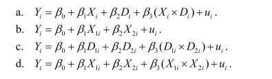An example of the interaction term between two independent, continuous variables is