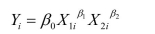 Suggest a transformation in the variables that will linearize the deterministic part of the population regression functions below.Write the resulting regression function in a form that can be estimated by using OLS. (a)