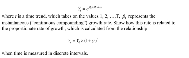 Show that for the following regression model