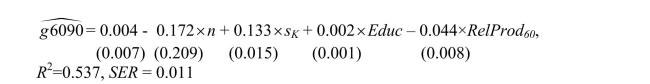 (a)Is the coefficient on this variable significantly different from zero at the 5% level? At the 1% level?