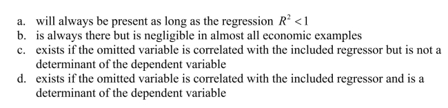 Omitted variable bias