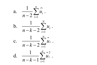 In the multiple regression model, the SER is given by