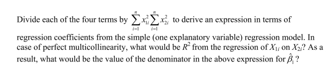 In the case of perfect multicollinearity, OLS is unable to calculate the coefficients for the explanatory variables, because it is impossible to change one variable while holding all other variables constant.To see why this is the case, consider the coefficient for the first explanatory variable in the case of a multiple regression model with two explanatory variables: