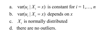 The error term is homoskedastic if