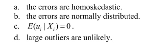 The proof that OLS is BLUE requires all of the following assumptions with the exception of: