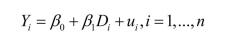 Your textbook discussed the regression model when X is a binary variable
