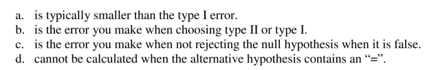 A type II error