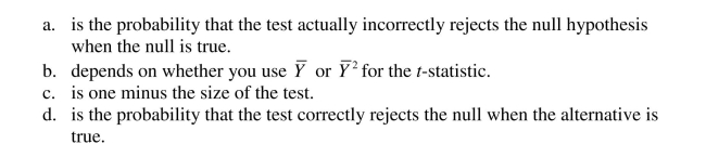 The power of the test