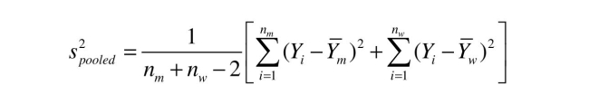 Your textbook states that when you test for differences in means and you assume that the two population variances are equal, then an estimator of the population variance is the following pooled estimator: 2 Explain why this pooled estimator can be looked at as the weighted average of the two variances.