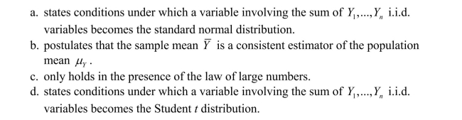 The central limit theorem