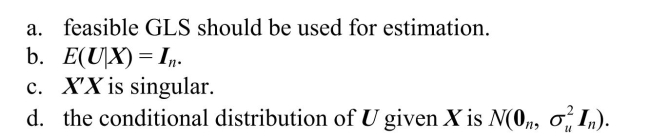 One implication of the extended least squares assumptions in the multiple regression model is that