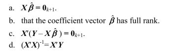 One of the properties of the OLS estimator is